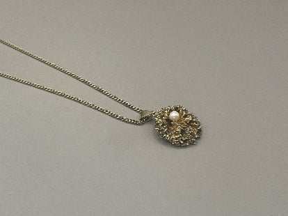 Gold-plated Flora Danica necklace
